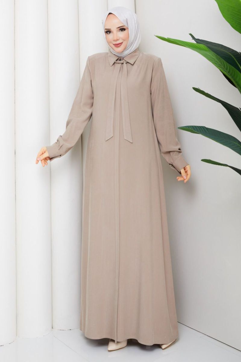 Zümra Vizon: Tensel Ferace Yakalı ve Bağcıklı Model