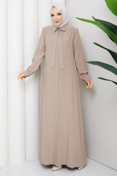 Zümra Vizon: Tensel Ferace Yakalı ve Bağcıklı Model