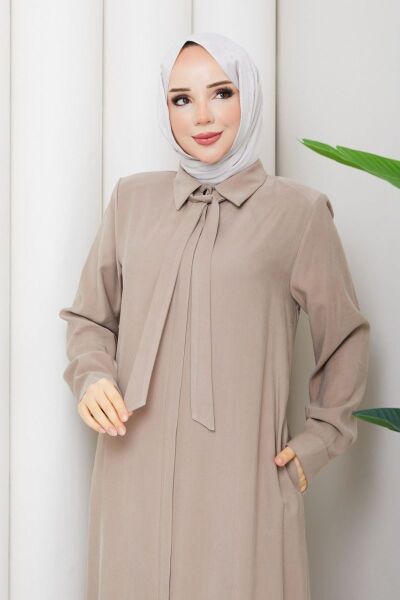 Zümra Vizon: Tensel Ferace Yakalı ve Bağcıklı Model