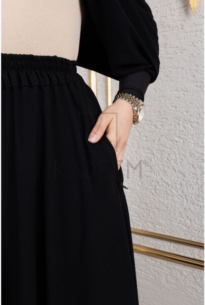 Siyah Süper Soft Krep Çarşaf