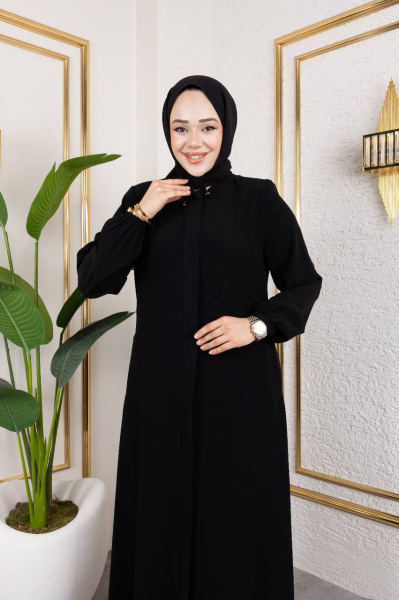Klasik Siyah Ferace - Şık ve Rahat Tesettür