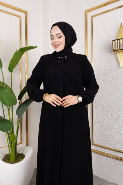 Klasik Siyah Ferace - Şık ve Rahat Tesettür