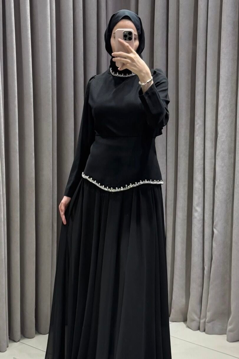 Zoya Siyah Abiye