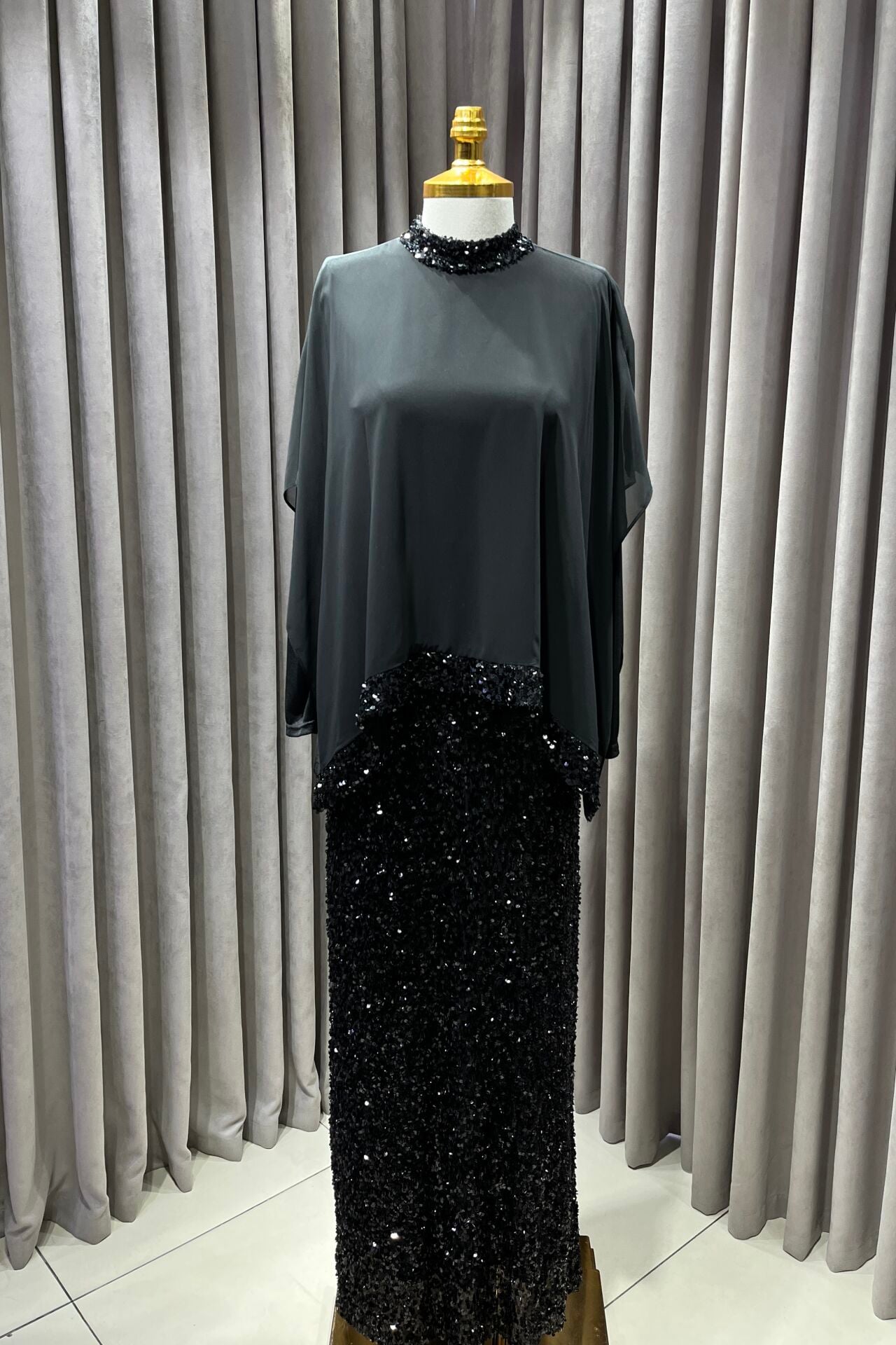 Enora Siyah Abiye