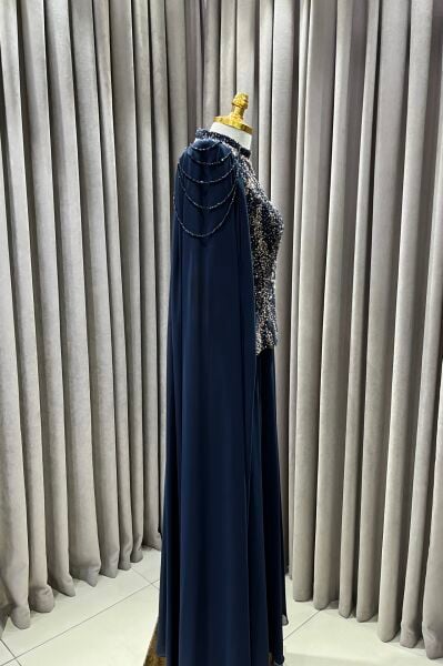 Noctis Lacivert Abiye